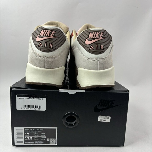 Nike Air Max 90 NRG “Bacon” 2021 CU1816-100 Men’s 12 Worn - Picture 5 of 8